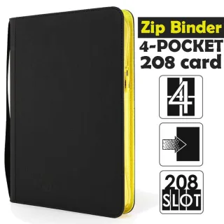 Classeur - 4 pocket - 208 black & yellow