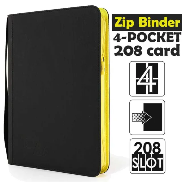 Classeur - 4 pocket - 208 black & yellow