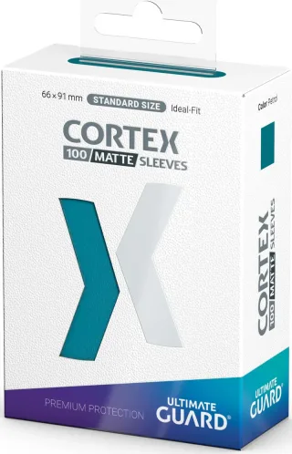 Ultimate Guard - Sleeves - Cortex - Bleu Pétrole - 100 pièces