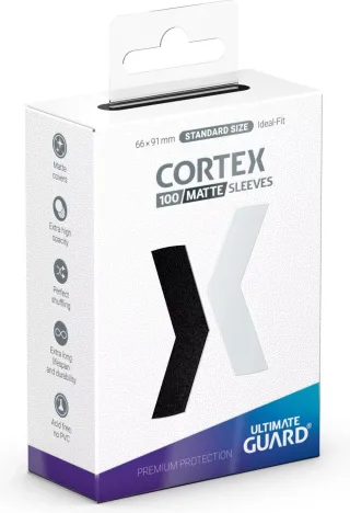 Ultimate Guard - Sleeves - Cortex - Noir Matte - 100 pièces