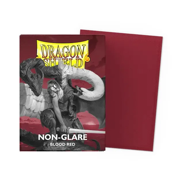 Dragon Shield - Standard Sleeves - non glare red (100 Sleeves)