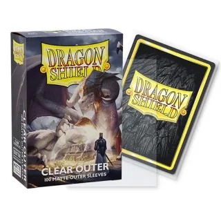 Dragon Shield - Standard Outer Sleeves - Matte Clear (100 Sleeves)