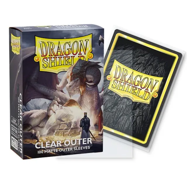 Dragon Shield - Standard Outer Sleeves - Matte Clear (100 Sleeves)