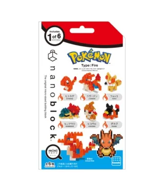 Nanoblock Pokemon feu au hasard