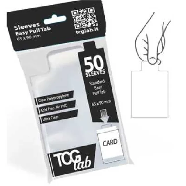 TCG Lab - 50 sleeves pour top loader (pull tab)