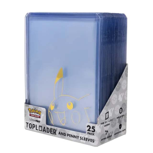 Top loader avec sleeve Pikachu